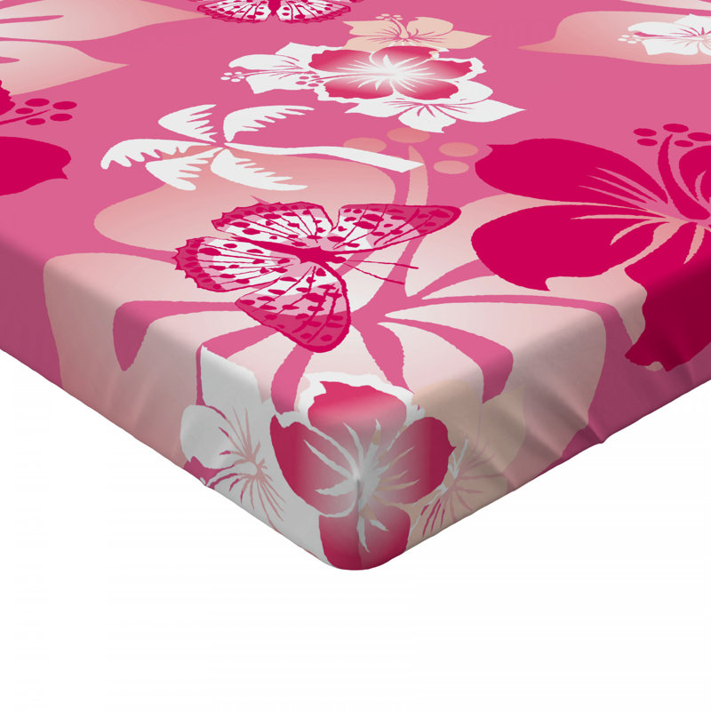Microfiber Floral Fitted Sheet, Twin XL Fitted Sheet