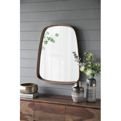 Modern 27"X37" Irrgeular Mirror, Wall Mirror