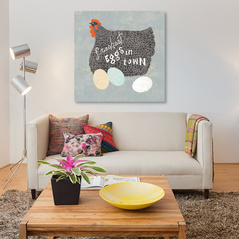 «Fresh Eggs II», reproduction d'impression sur toile tendue, H 12 po x l 12 po x P 0,75 po, Toile tendue, Pas de tapis