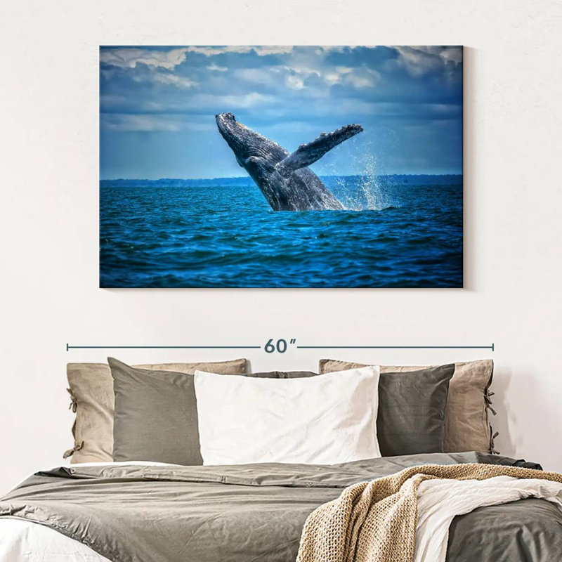 Brampt Pacific Humpback Whale, 34'' H x 51'' W