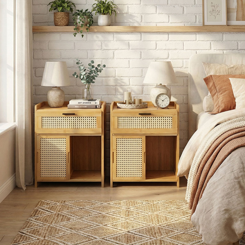 42.5cm W Bedside Table