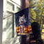 Drapeau de chiot Halloween House-113107292