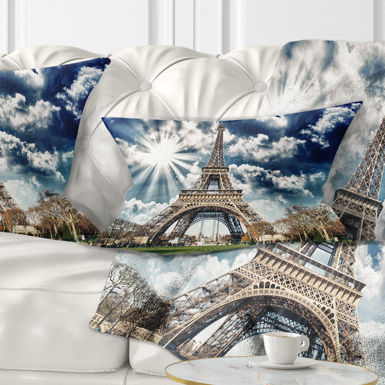 Coussin lombaire en tour de magnifique paris eiffel