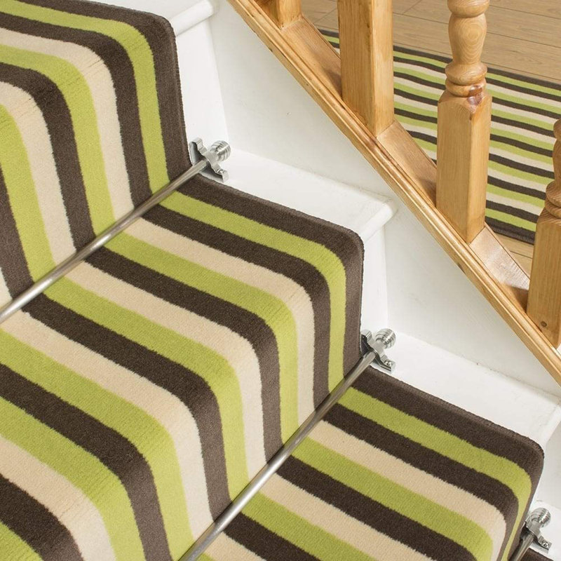 Stair Runner Altoona Striped Indoor Area Rug, Runner 450cm x 60cm