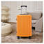 Ensemble de 3 valises rigides noires et orange en ABS avec roulettes (20 "/ 24" / 28 ")