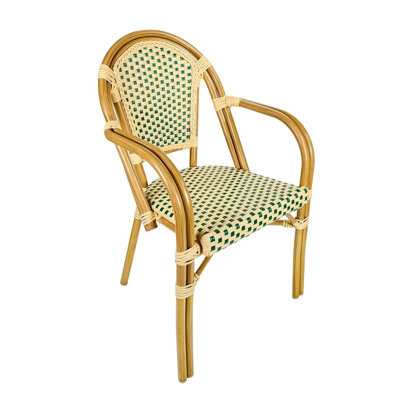 Arms PE Rattan Bistro Chair by Chivari