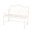 Banc de jardin Sunnydaze - blanc