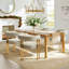 Ensemble de 4 fauteuils de salle à manger rembourrés en or 17 po Chenille-1028640556