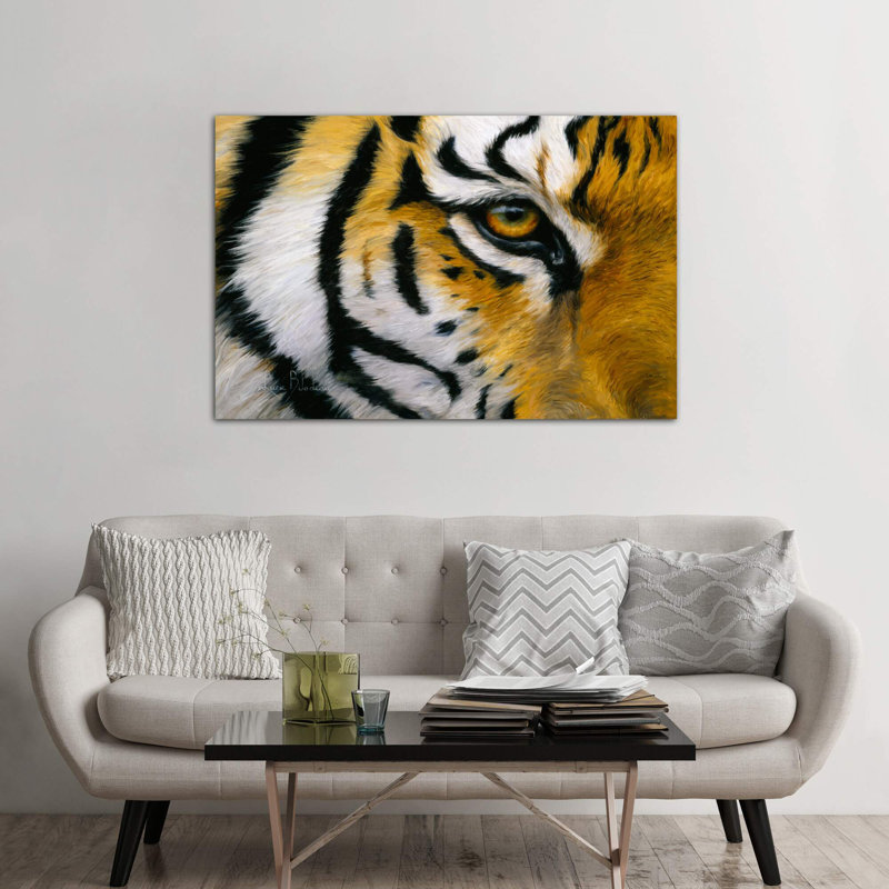 Eye Of The Tiger by Lucie Bilodeau - Wrapped Canvas Print, 66.04 cm H x 45.72 cm W x 1.91 cm D