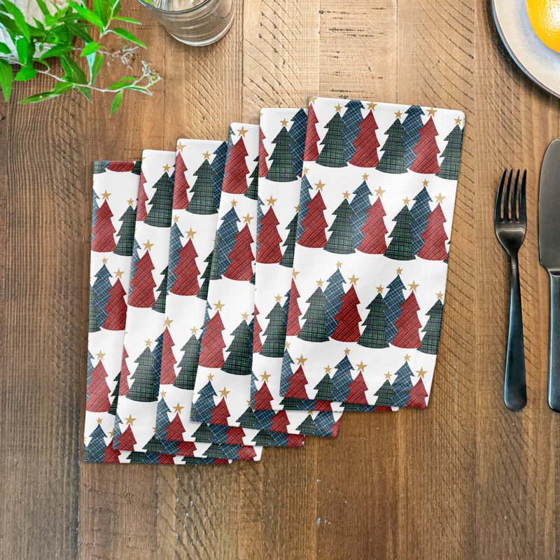 Deferrell Cotton Abstract Square Napkin