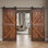 Porte de grange coulissante double K Series