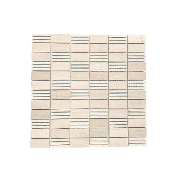 0.62" x 4" Stainless Steel Linear Mosaic Wall Tile