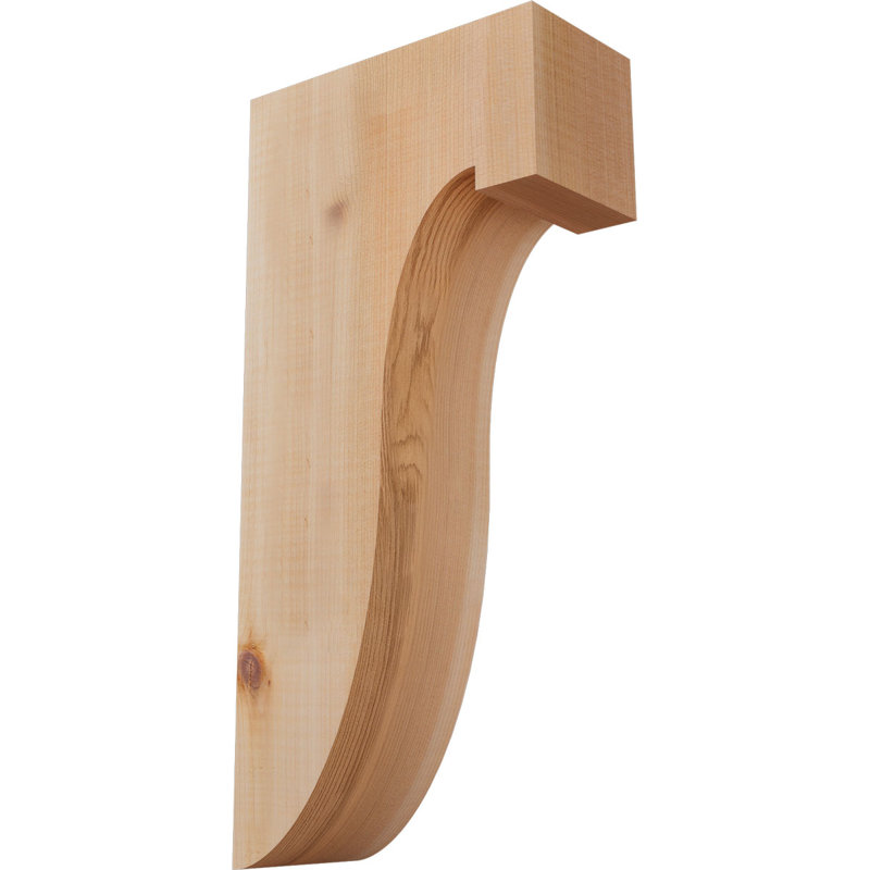 Del Monte Corbel, H 16 po x l 3,5 po x P 8 po, Lisse, Cèdre rouge