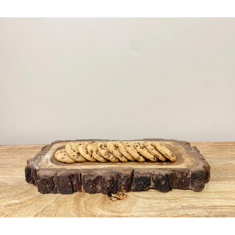 Alpen Home Rohrbaugh Wood Tray, 33cm H x 33cm W x 33cm L
