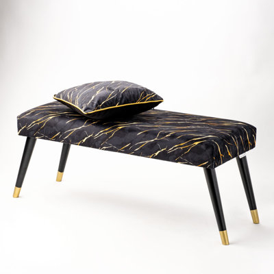 Velvet Upholstered Bench