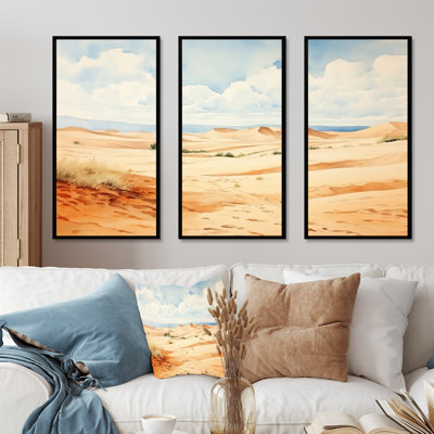 Paysage désertique de dunes de sable en Afrique II - Désert, art mural