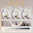 Adjustable-Length Vanity with Cloud LED Mirror - Modern Makeup Table with Storage Drawers & Side Cabinet, Ribbed Texture Design for Bedroom, Dorm & Small Spaces