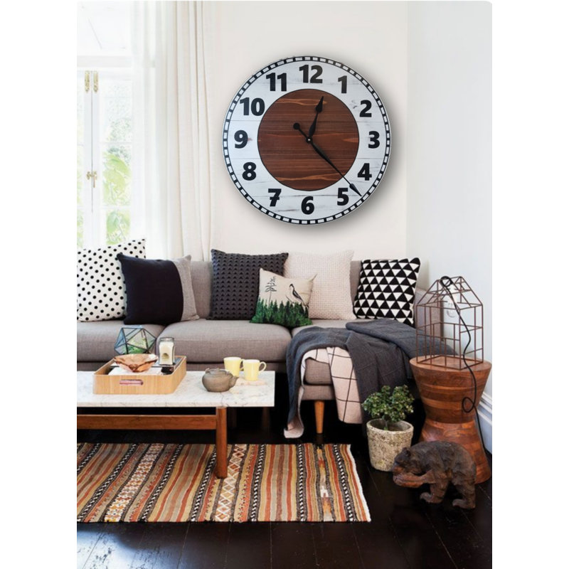 Beccles Wood Wall Clock, Small