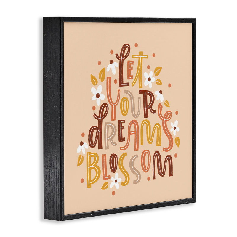 «Earthy Let Your Dreams Blossom», estampe numérique, conception de Sarah Hickman, H 12 po x l 12 po