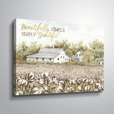 « magnifiquement simple coton farm »-impression