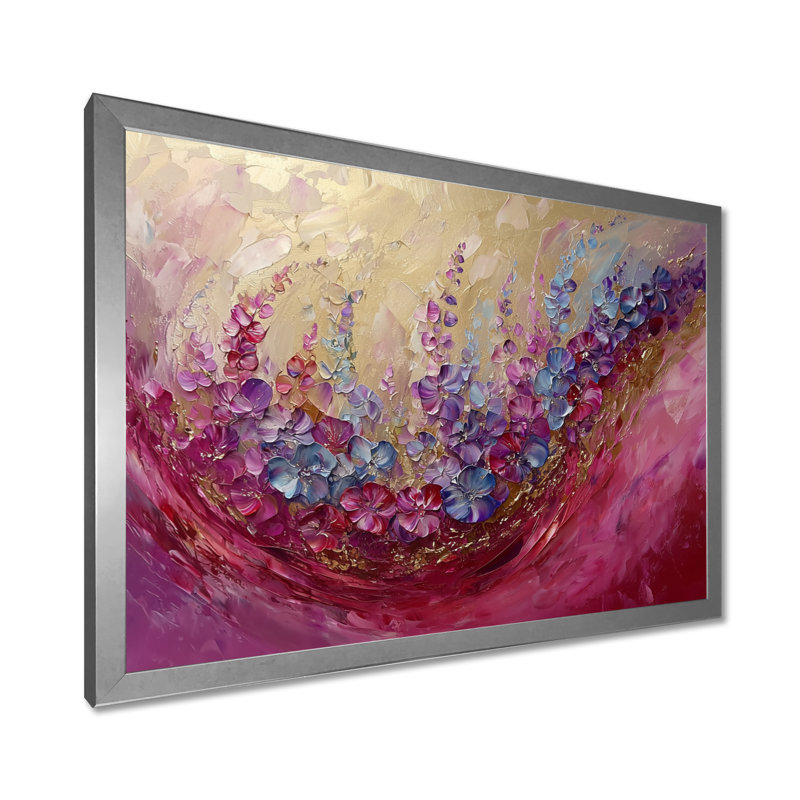 Art mural sur toile Kaminsky, Reproduction encadrée d'une seule photo, Argent argent, H 30 po x l 40 po