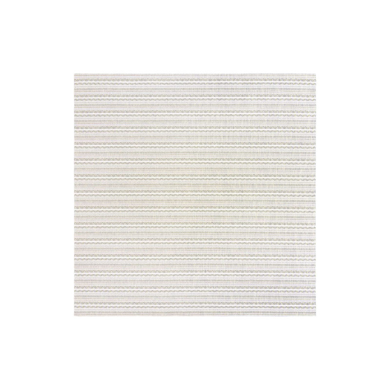 Tapis rayé en polypropylène tissé à la machine intérieur / extérieur gris clair, Rectangle de 10 pi x 14 pi