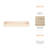 Terra Tray Stone Travertine Modern Glam Decorative Organizer for Home Office Bedroom Living Room - 2" Tan