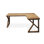Bureau en bois massif en L Burlywood