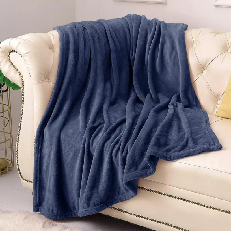 Fairmont Park Throw, 240cm W x 270cm L, Blue