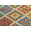 Tapis oriental multicolore à motif géométrique réversible Kilim 3X5 Lyndle