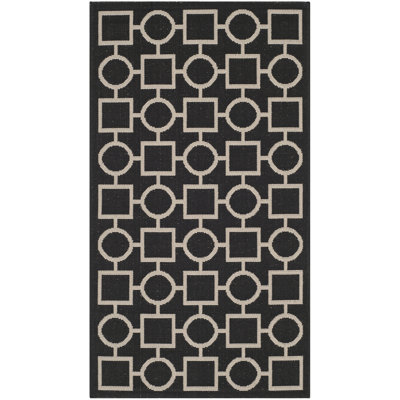 Courtyard Performance Geometric Rug