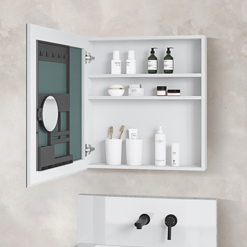 Cumber W H Frameless Medicine Cabinet Mirror Fixed, 26" H x 24" W x 4" D