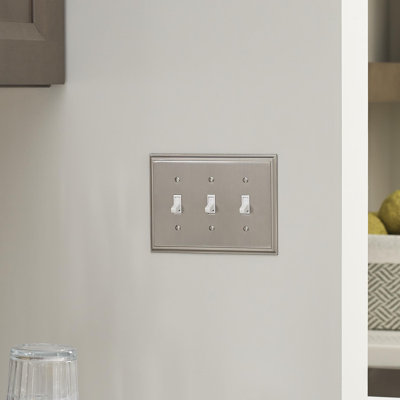 Mulholland 3-Gang Toggle Light Switch Wall Plate