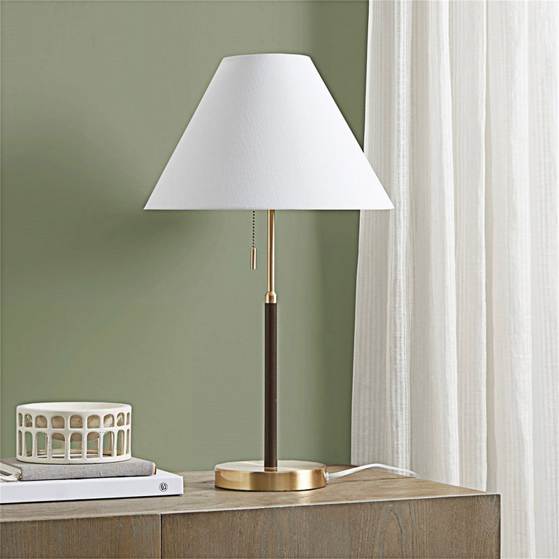 Lampe de table à chaîne deux tons