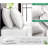 Queen Sheets Set, 100% Organic Viscose Derived from Bamboo, Luxuriously Soft and Cooling, Double-Stitched, White