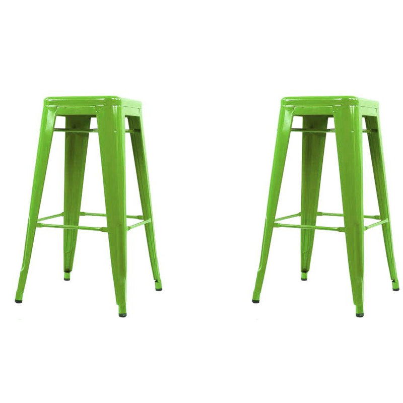 Tabouret Cheryllynne, Vert clair, Tabouret de comptoir (siège d'une hauteur de 26 p