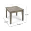 Table d'appoint d'extérieur en bois