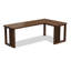 Bureau moderne en bois massif en forme de L-191540272