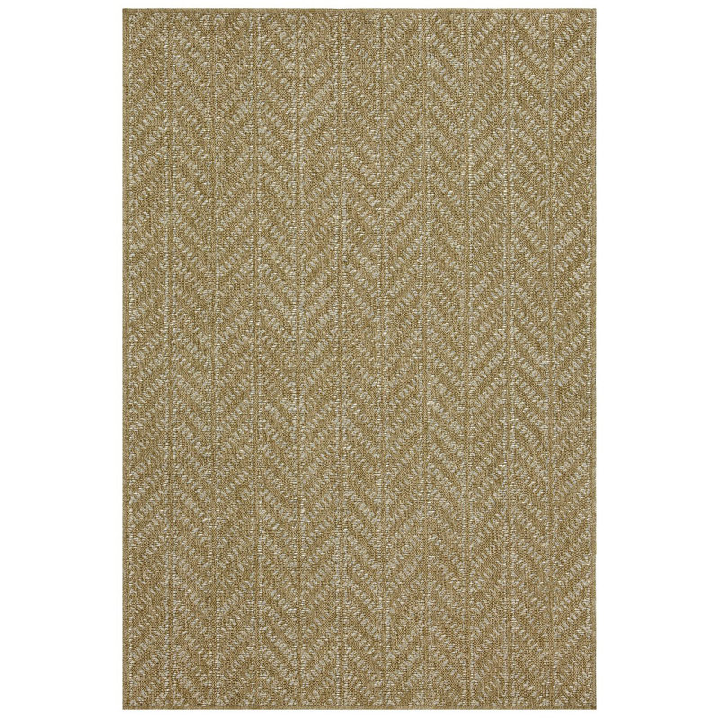 Indoor/Outdoor Area Rug, Natural/White, Runner 2'7" x 7'3"
