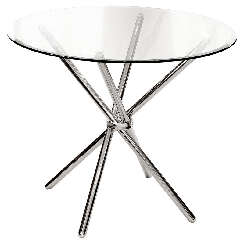 Desborough 2 - Person Dining Set, Grey, Chrome