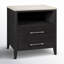 Mayfair 2 Drawer Wood and Marble Nightstand-450405338