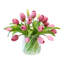 Real Touch Faux Tulip Arrangement In Glass Vase-1225686812