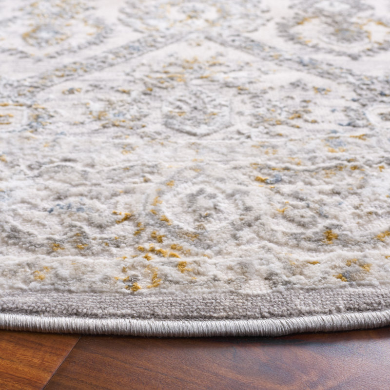 Vittini Performance Oriental Rug, Round 6'7"