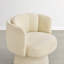 Fauteuil d'appoint pivotant à 360 ° de style Mid-Century avec dossier ergonomique-1656390039