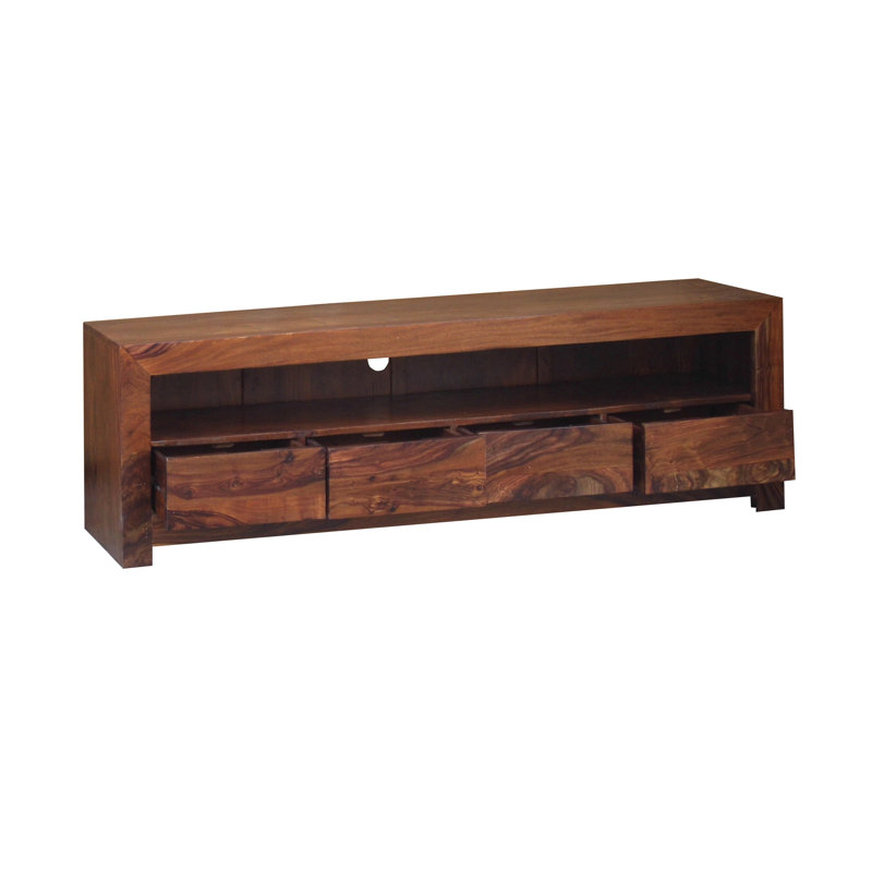 Donoghue Unfinished TV Stand for TVs up to 70", Walnut