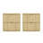Clive 22" Mid-Century Modern 2-Drawer Nightstand in Natural and Gold-1922606199