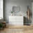 6-Drawer Dresser with Fluted Texture, Modern White Chest of Drawers with Anti-Tipping Design for Bedroom