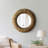 Neutral Wood Accent Mirror, Grooved Texture - 36" x 5" x 36"