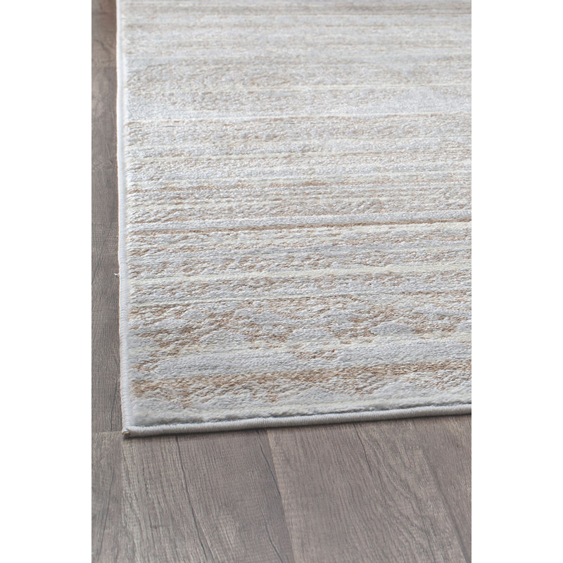 Oriental Misty Blue Area Rug, Rectangle 8' x 10'
