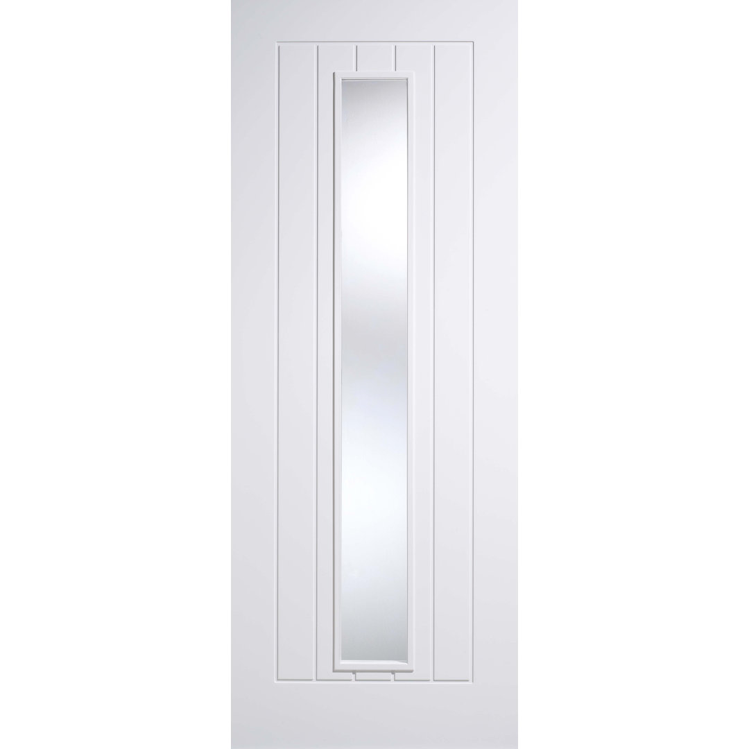 Mexicano Clear Glazed Primed White Internal Door